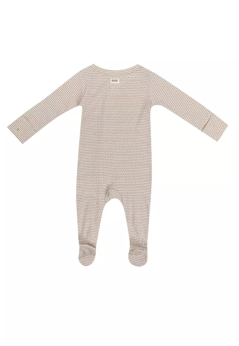Organic Pointelle Zip Romper
