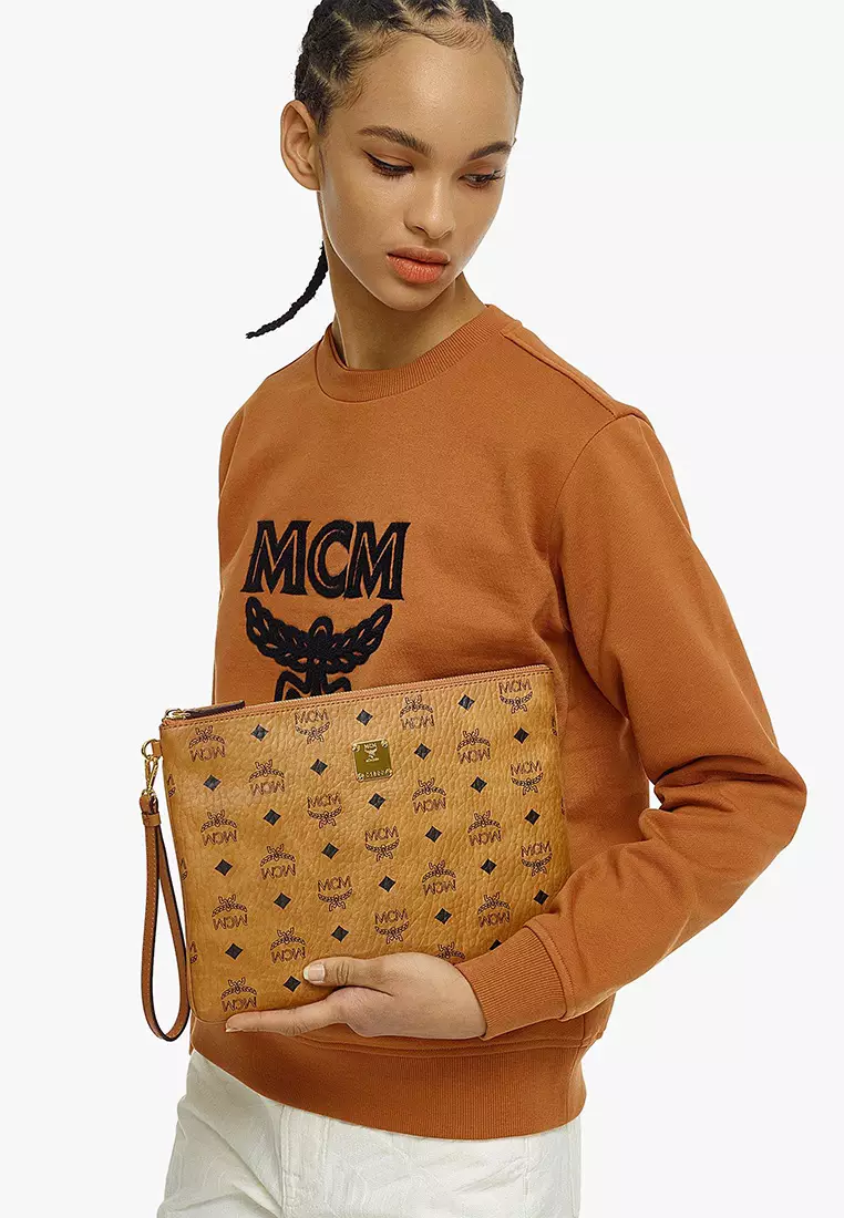 Wristlet Zip Pouch in Visetos Original