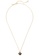 Kate Spade black and gold Kate Spade Spades & Studs Enamel Mini Pendant Necklace in Black o0ru3241 05B34ACF78C9D6GS_2