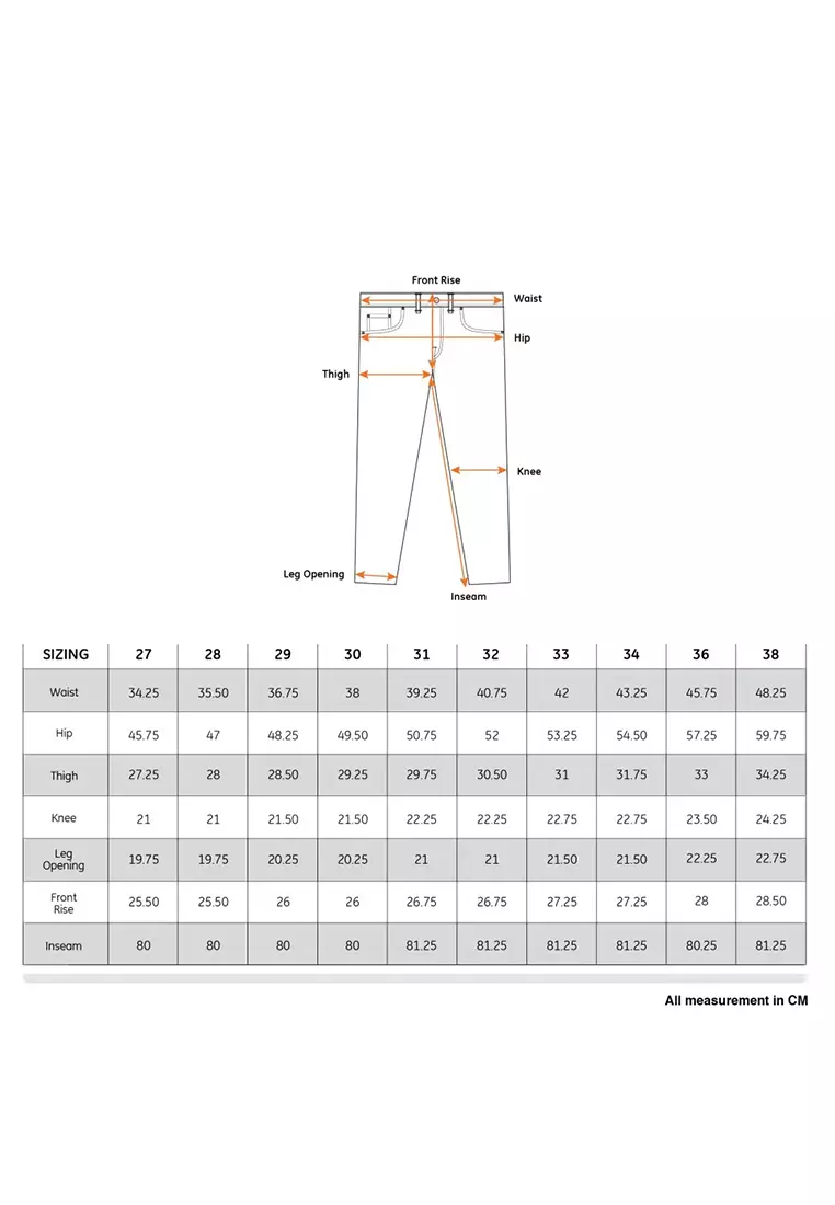 Celana Panjang Cotton Twill Roll Up