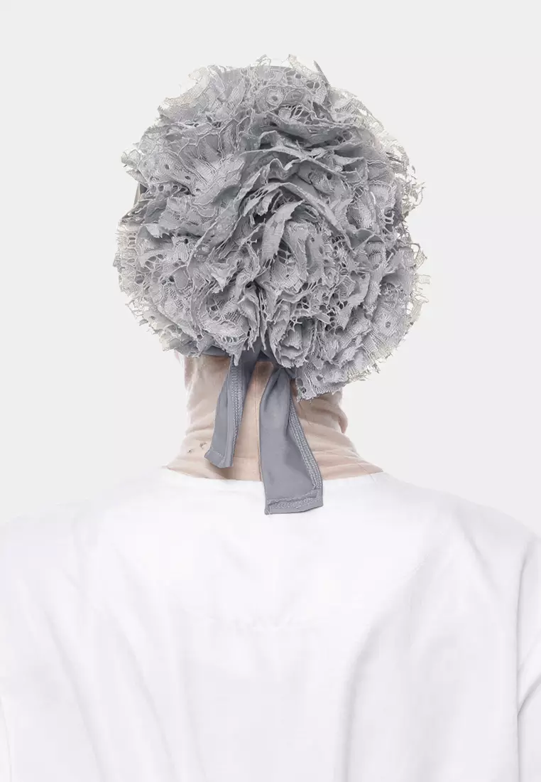 Ciput Hijab Brukat Inner Turkey Brocade - Light Grey