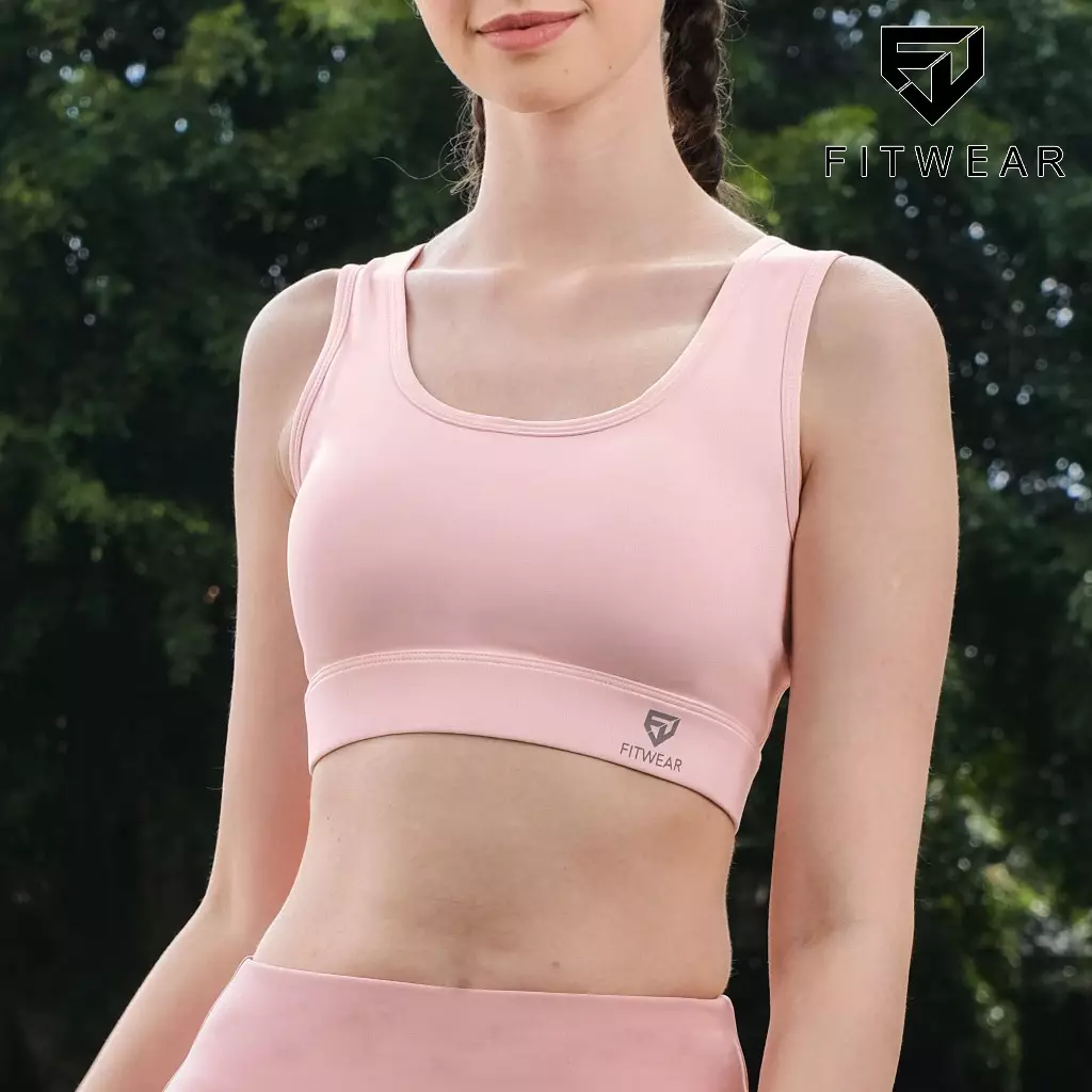 Fitwear Sportbra Olahraga Wanita CAROLINE CRISS-CROSS - SOFT APRICOT