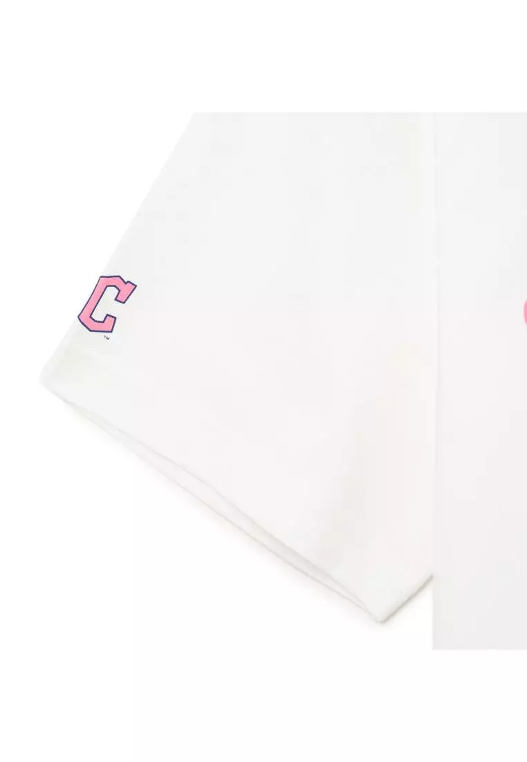 VARSITY CURSIVE GRAPHIC OVERFIT T-SHIRTS CLEVELAND INDIANS