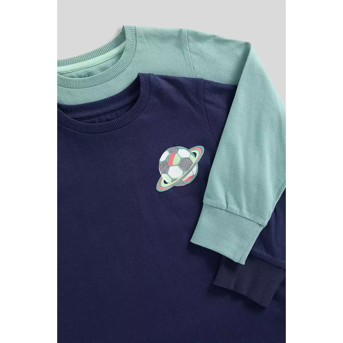 Mothercare Football Pyjamas - 2 Pack - Piyama Anak Laki-laki (Biru)