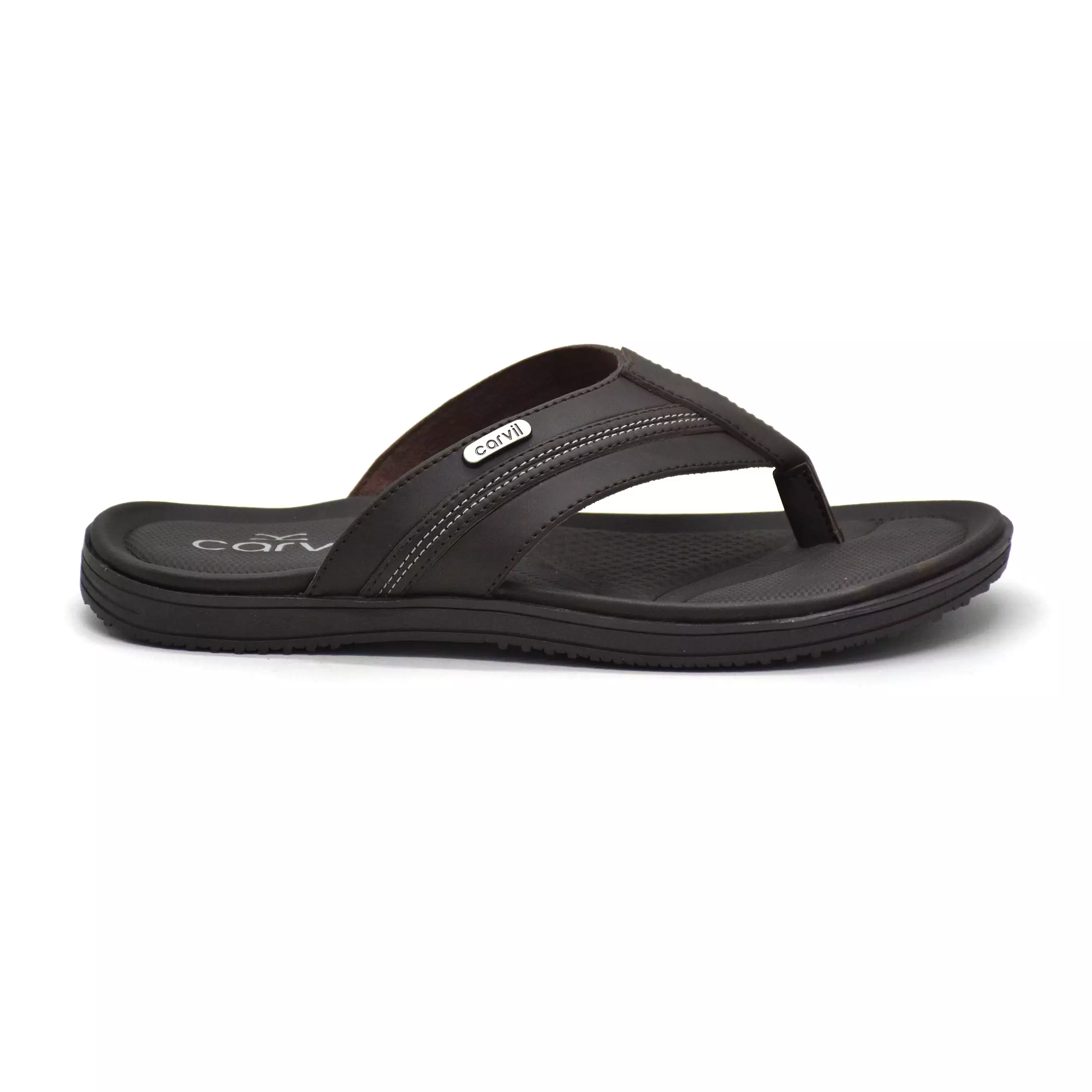 Carvil Sandal Pria Vicenza-01 M Dark Brown