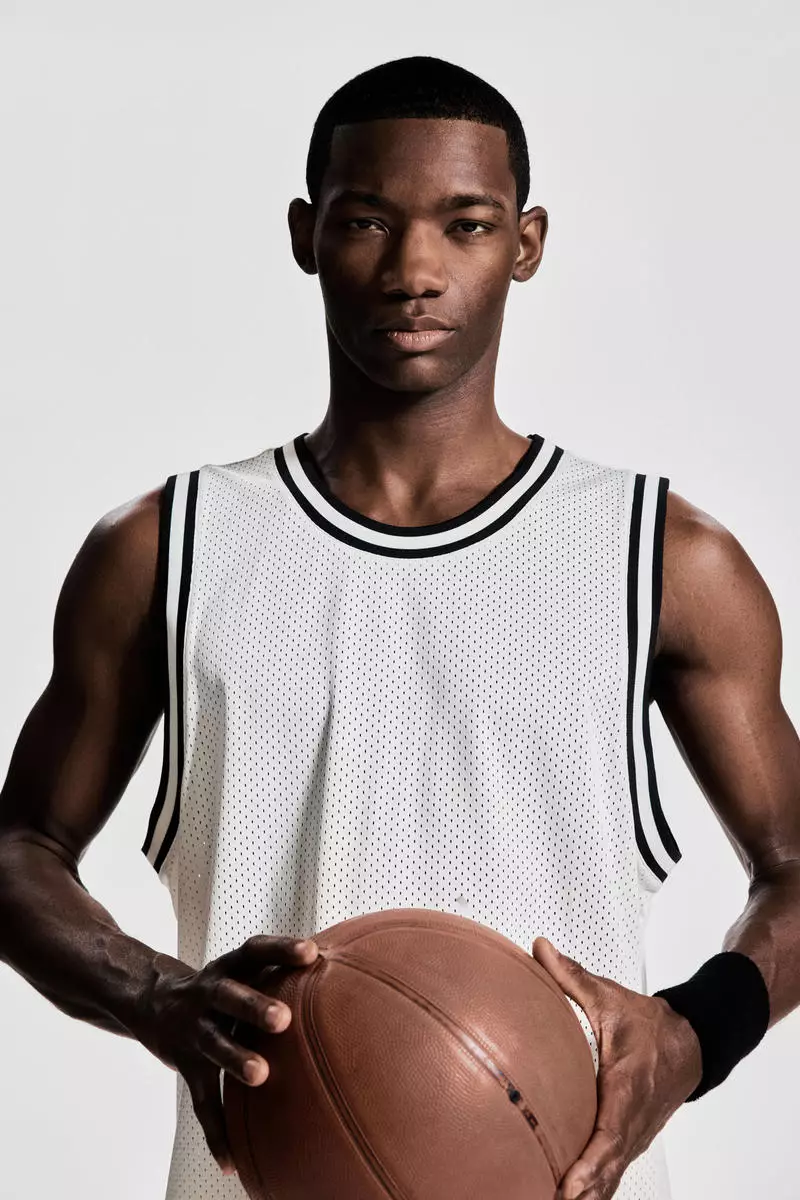 ウェア REMAKE BASKETBALL VEST Worldwide V Neck Mesh Basketball Vest | boohooMAN USA
