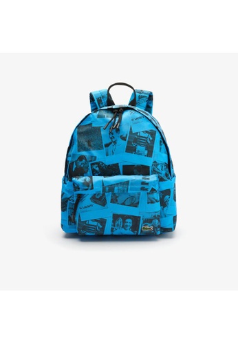 Lacoste blue Men’s Polaroid Collaboration Print Canvas Backpack EF0D9ACBC0ACE9GS_1