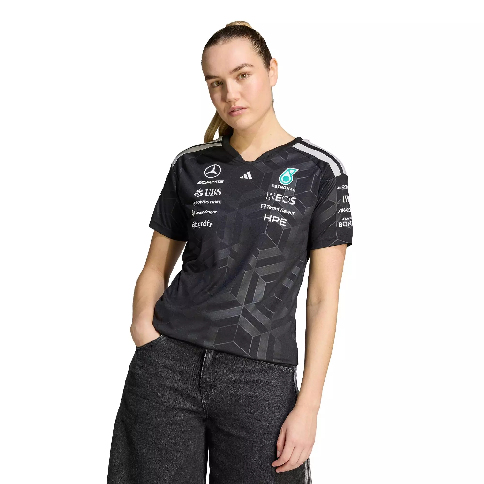 Motorsport MERCEDES - AMG PETRONAS FORMULA 1 TEAM DRIVER JERSEY Women Black KF0162