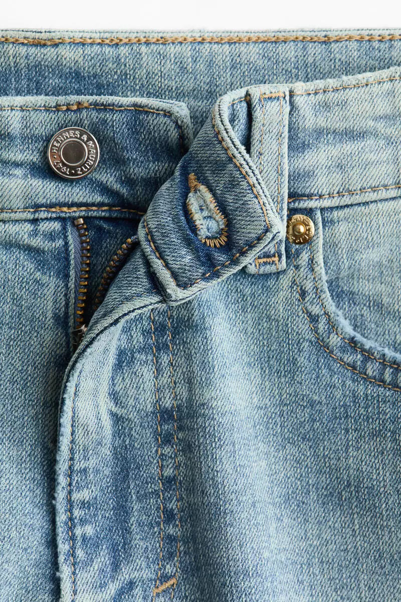 Flared Regular Waist Ankle Jeans