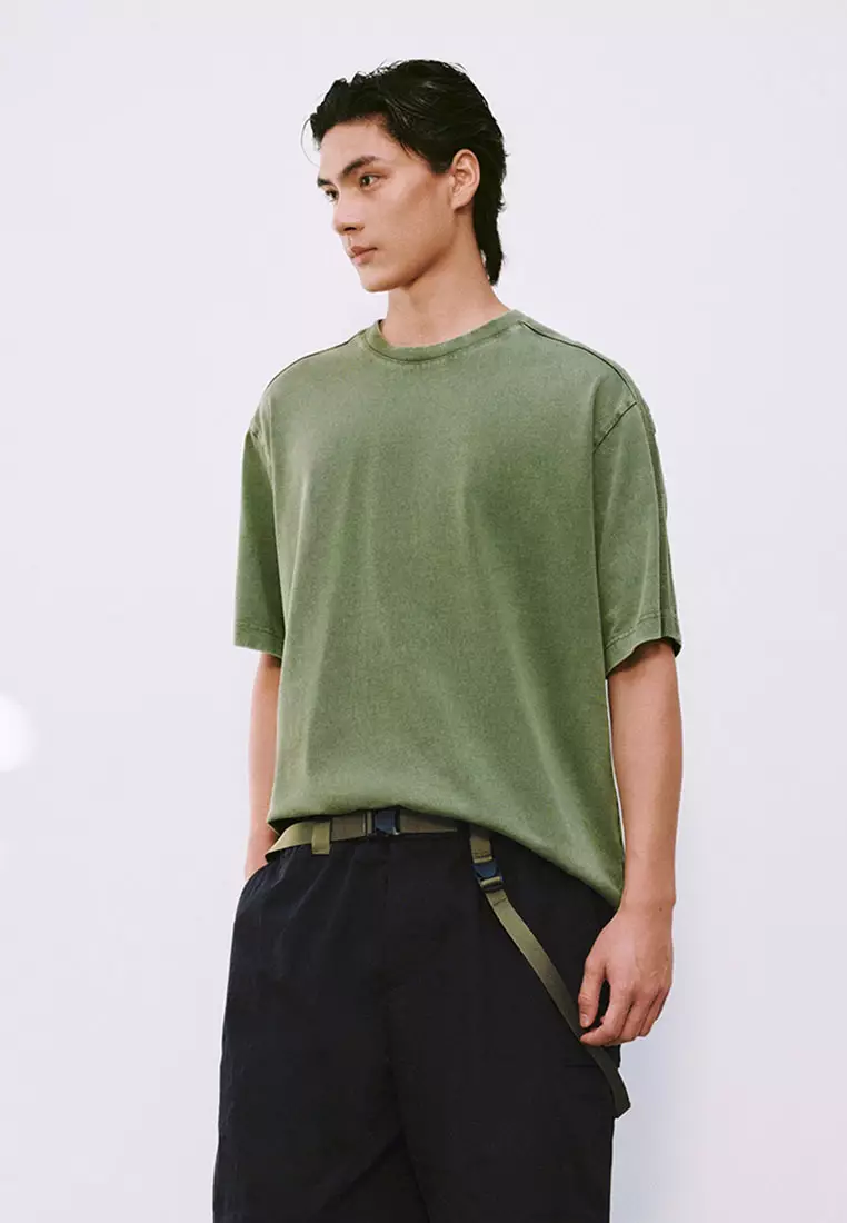 Loose Fit Acid Wash Vintage Tee