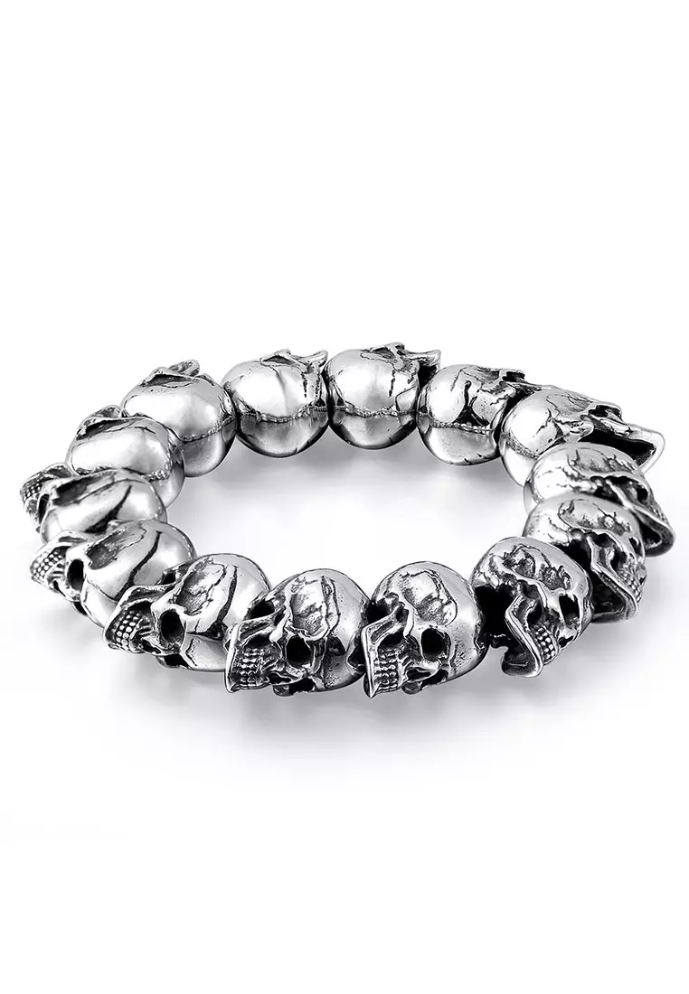 JSC412 20cm Mini Skull Bracelet