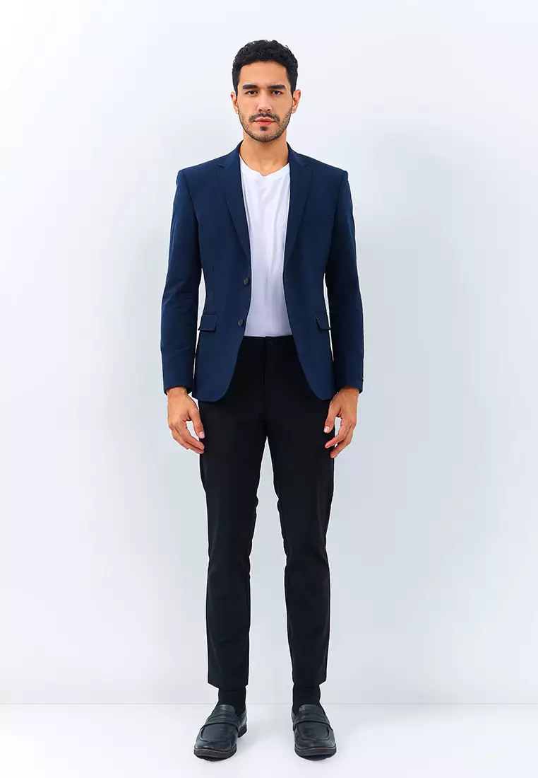 Jobb Benzio-T2 Blazer Pria Slim Fit Dark Blue