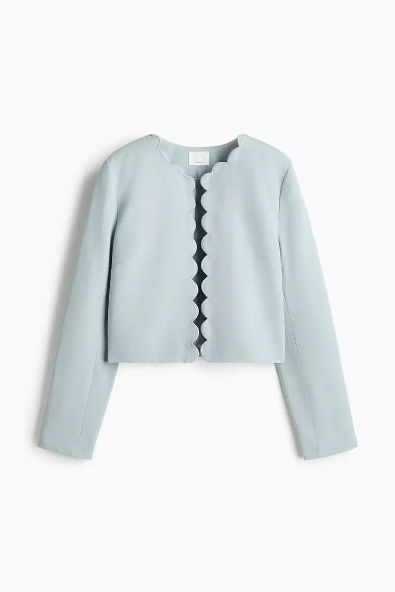 Scalloped-edge jacket