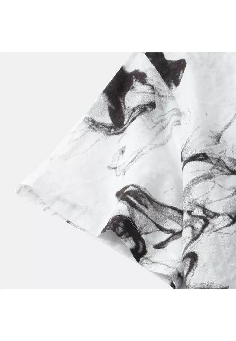 夏威夷印花短袖襯衫YL-C97