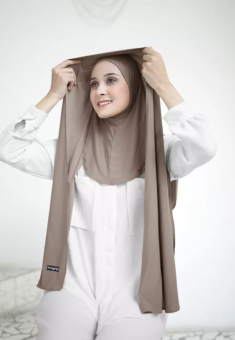 Cotton Bee - Pashmina Instan Freeya Curve Leher Jersey 