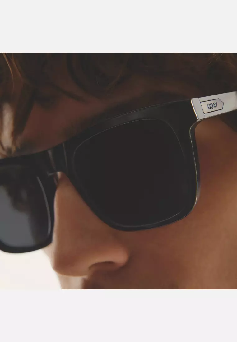 Flip Side Sunglasses - Black/Smoke Polarized