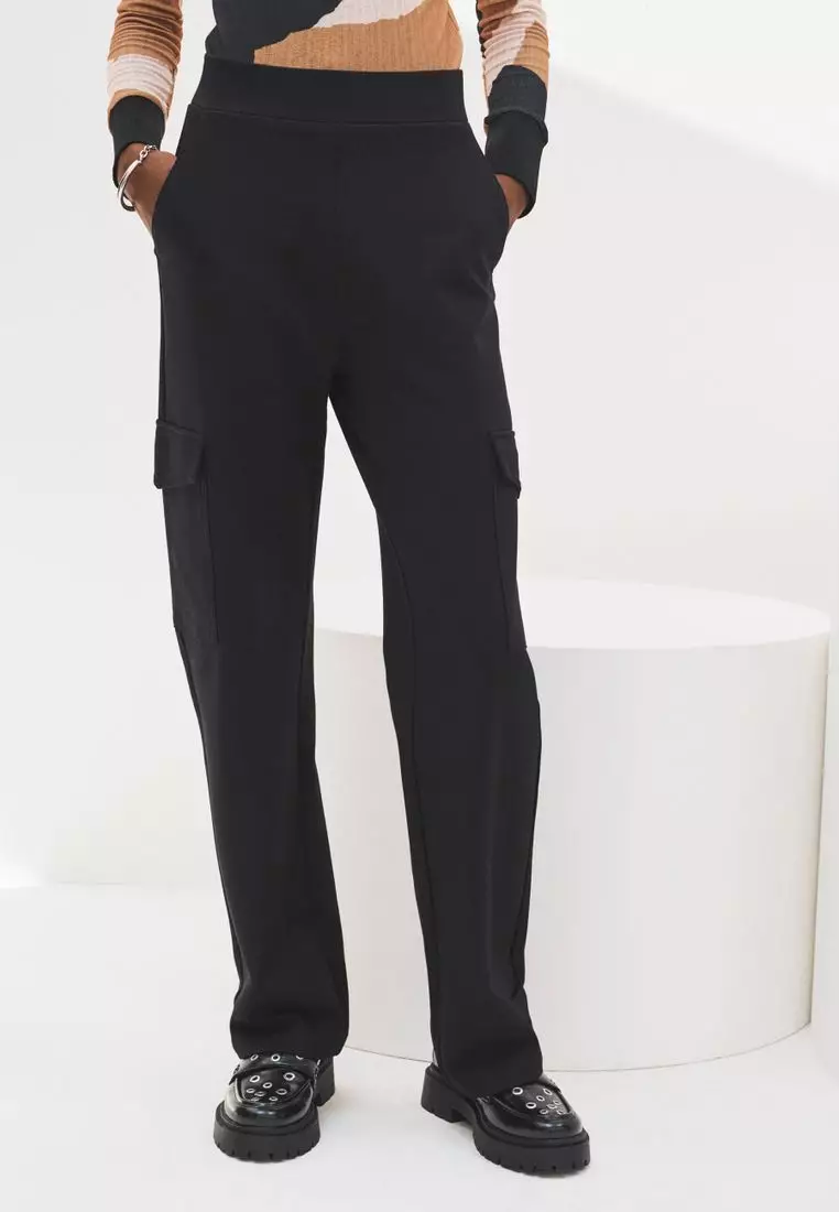 Mens black 2025 trousers next