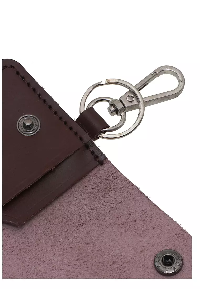 Elgreno Dompet STNK Gantungan Kunci Motor Mobil Handmade Many Slot Material Genuine Leather Kulit 322 ORIGINAL - Brown