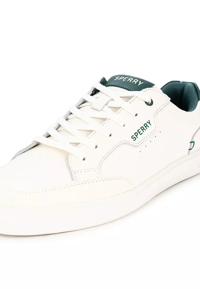 Men's Crew 90 Leather Sneakers Off White Green