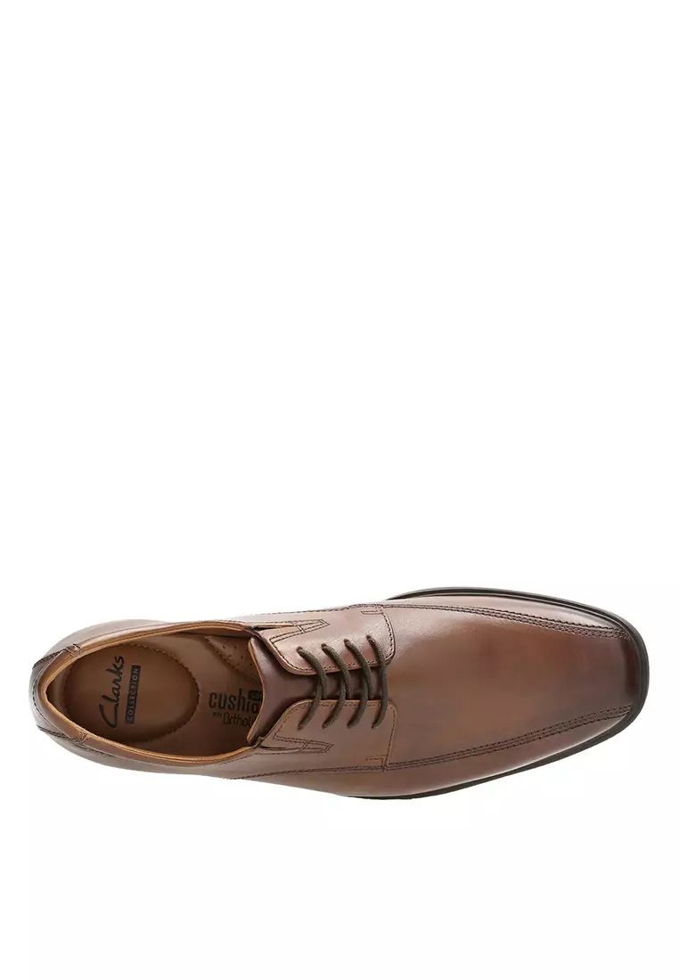 Tilden Walk Dark Tan Leather Mens Dress Shoes