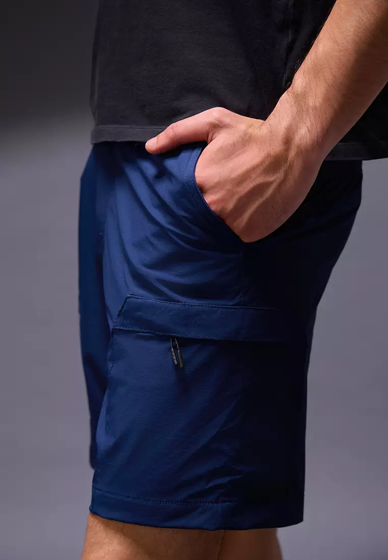 OxconShort Pants Cargo 4 WayStretch Nylon Cotton Navy