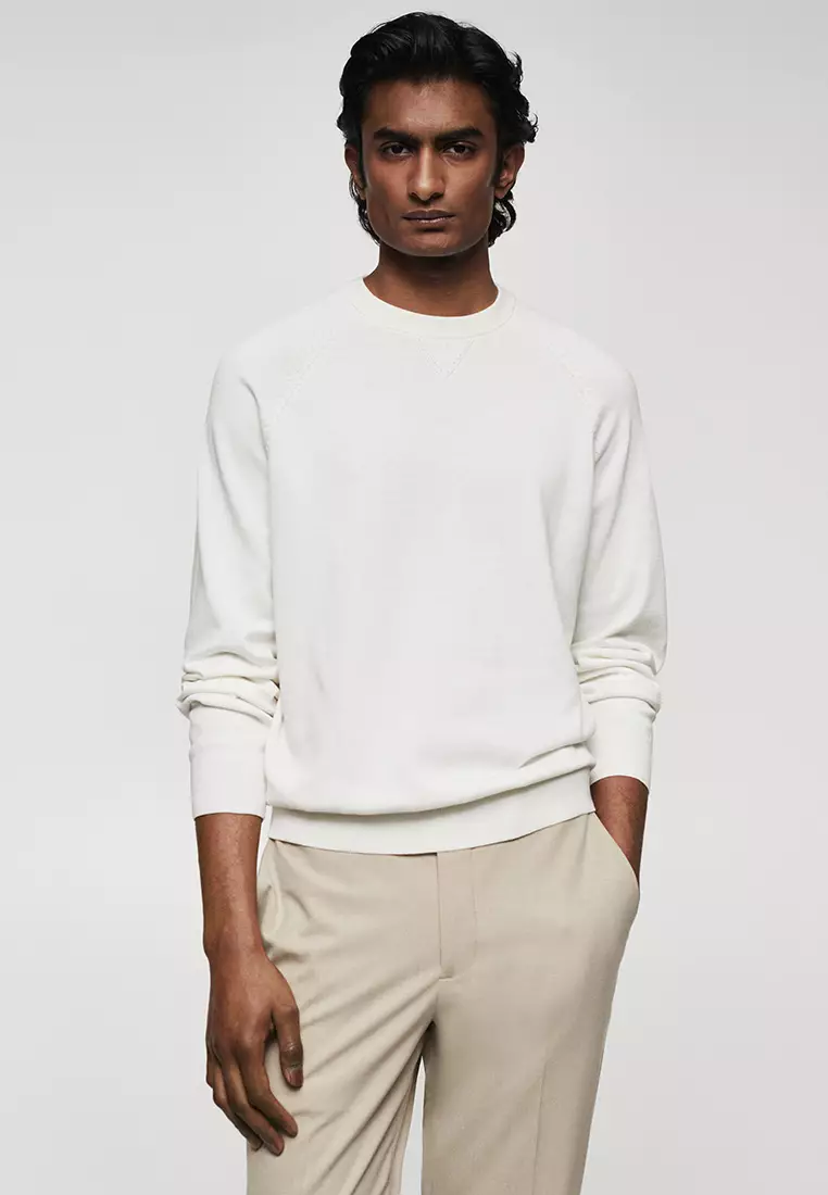 Jual MANGO Man Fine Knit Cotton Sweater Original 2024 ZALORA