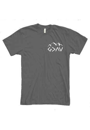 MRL Prints grey Pocket God Greater Than High And Low T-Shirt 0A599AAE030AA3GS_1