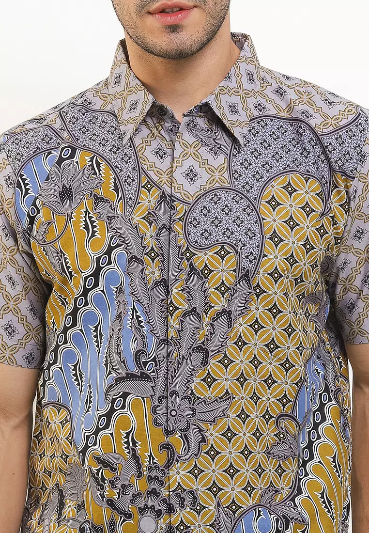 Oliver Shirt Kemeja Batik Pria Pendek