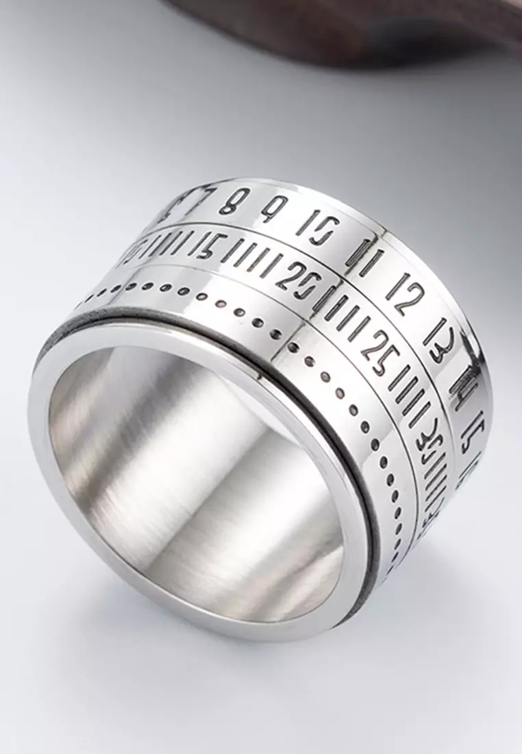 Men's Rotatable Stainless Steel Ring