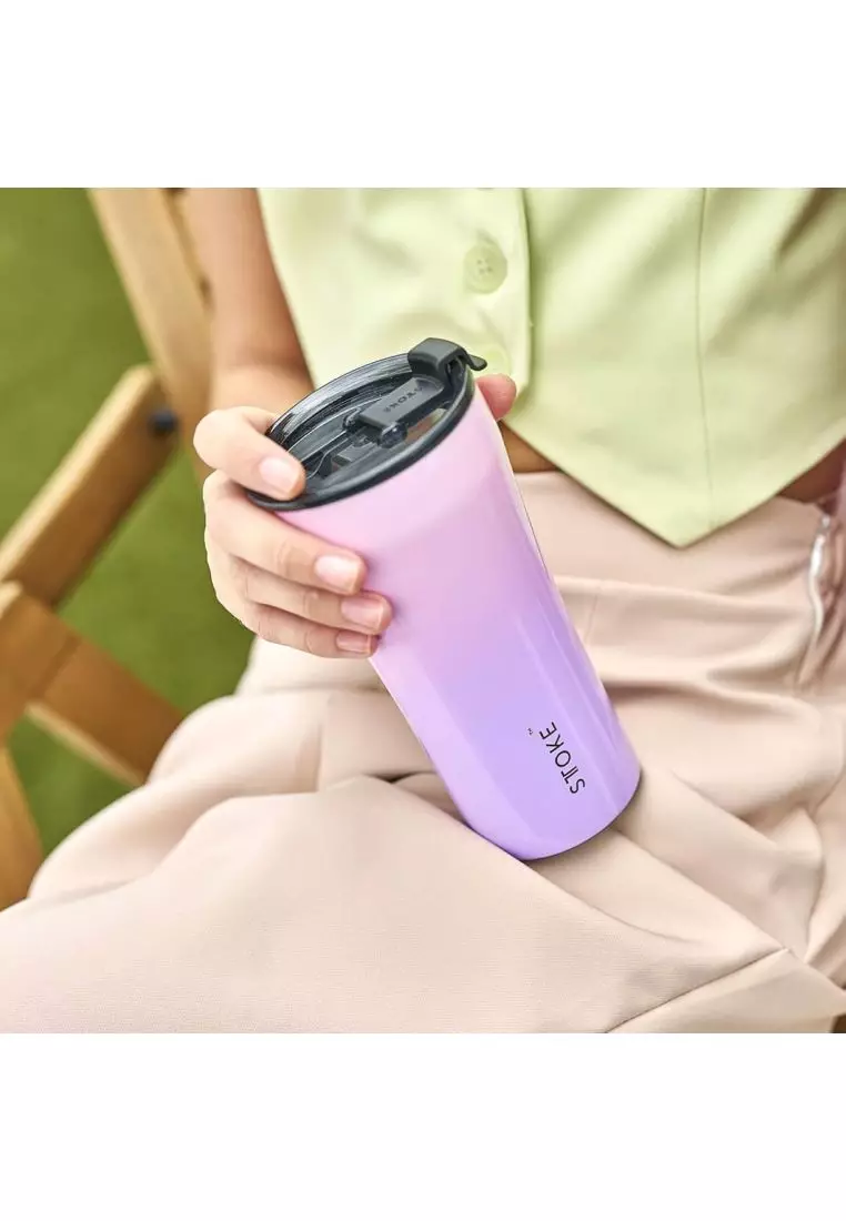 Sttoke Leakproof Flow Ceramic Insulated Cup 12oz - Lilac Dream