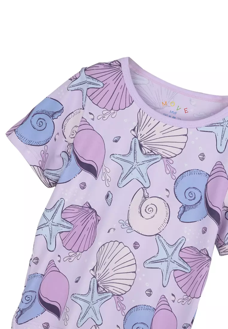 MMF Move Seashells Two-Piece Top and Shorts Set