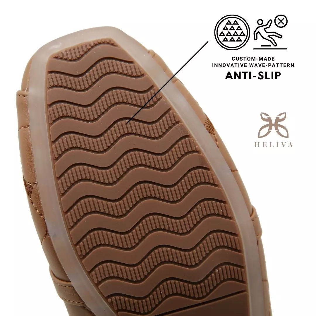 Heliva Abby Sepatu Loafers Slip On Monogram Horsebit