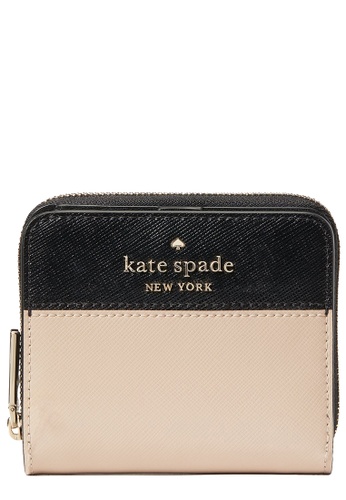 Kate Spade Kate Spade Staci Colorblock Small Zip Around Wallet in Warm  Beige Multi wlr00636 2023 | Buy Kate Spade Online | ZALORA Hong Kong