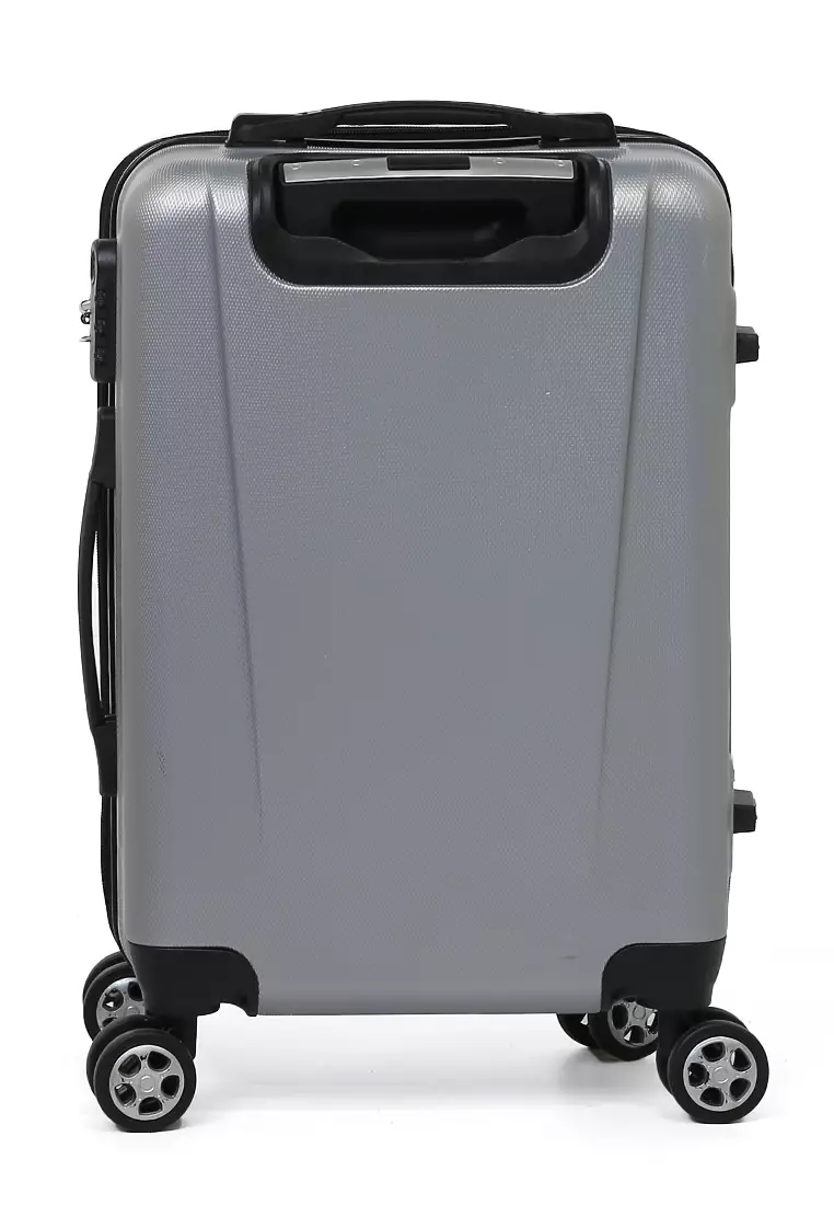 Carlton Koper Unisex Size 20 Inch Suitcase Combination Lock Material ABS+PVC Coated ORIGINAL - Silver