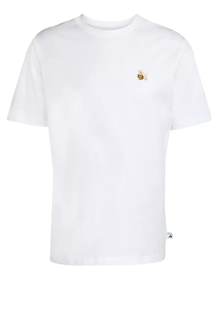 Dog Hoop Patch Graphic T-Shirt