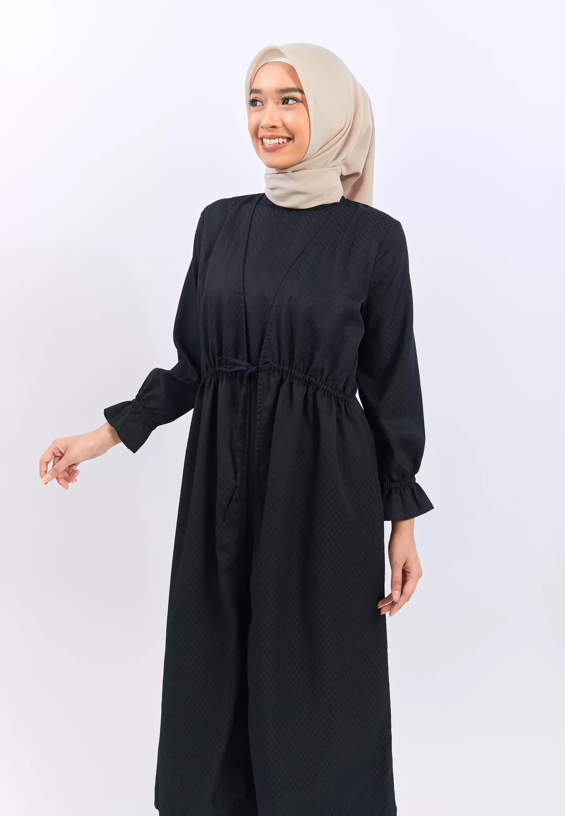 Sawda Black Two Set Dress (G.42142)