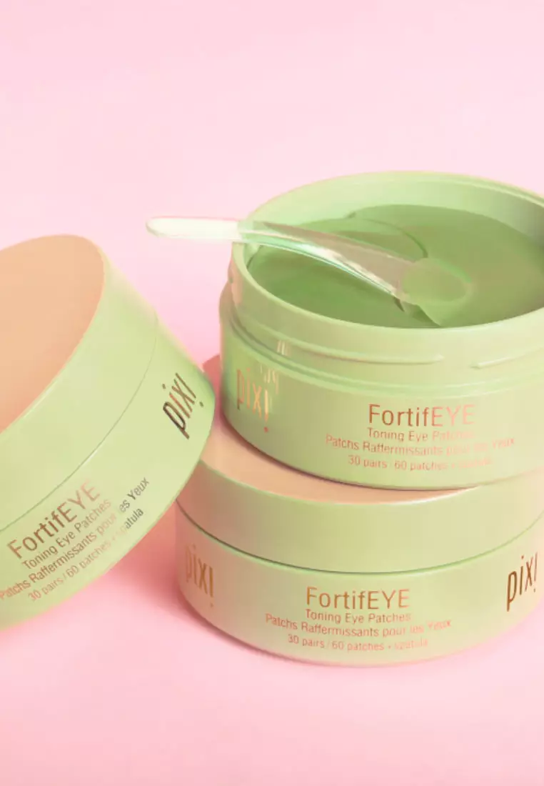 FortifEYE 60 Patches - Under Eye Masks with Caffeine, Collagen, and Hyaluronic Acid - Reduces Puffiness, Dark Circles, and Fine Lines for Brighter, Firmer, and Smoother Skin