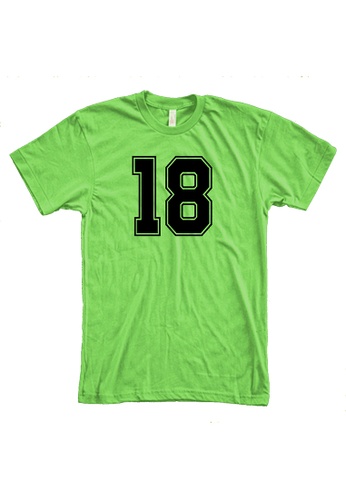 MRL Prints green Number Shirt 18 T-Shirt Customized Jersey 3DFD5AA2674739GS_1