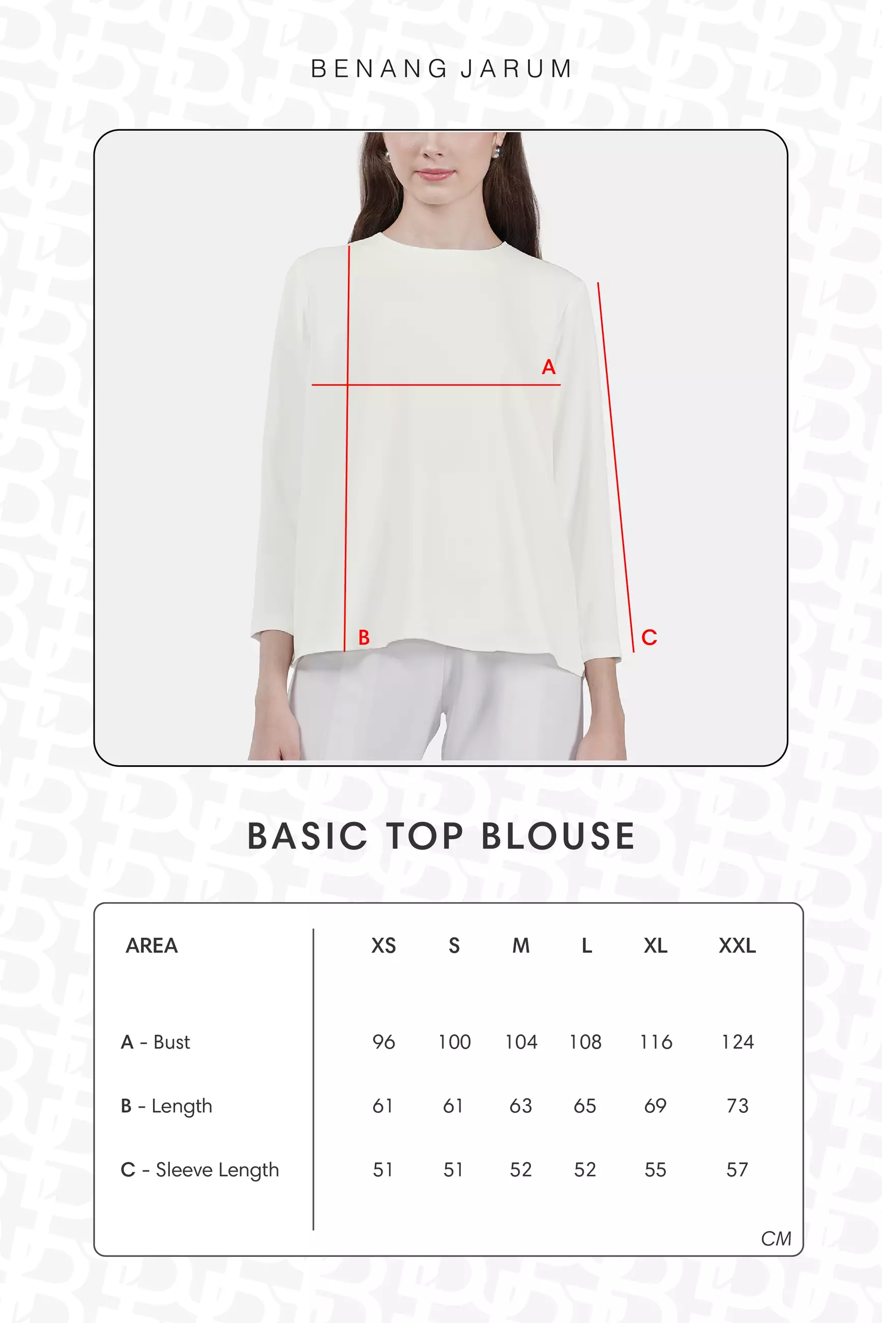 Benang Jarum Black Label - Basic Top Blouse - Black
