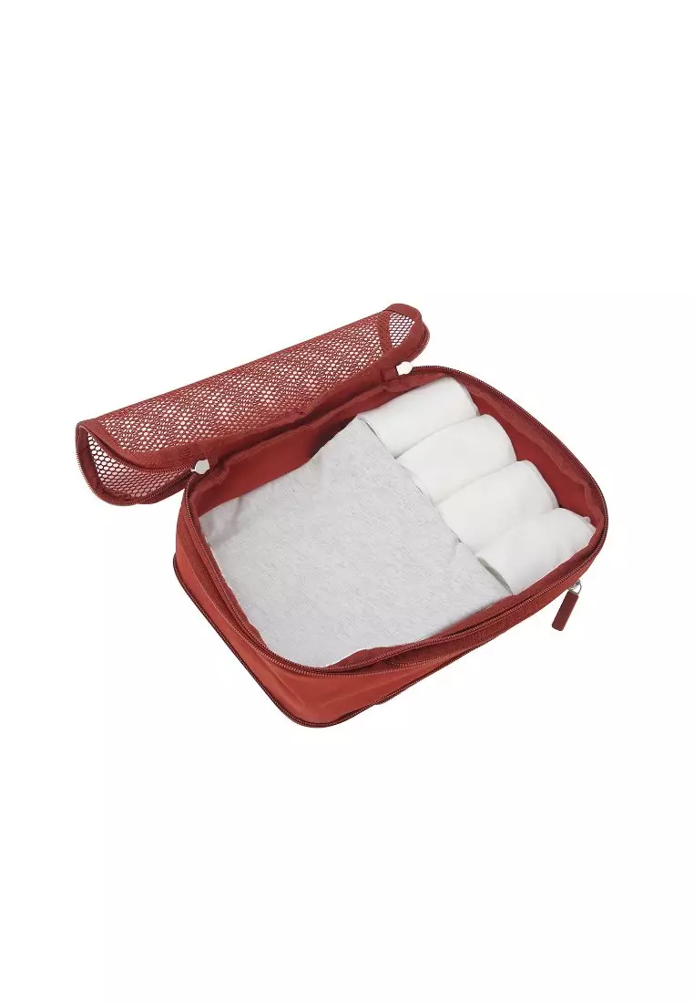Crossing Waterproof Ripstop Nylon Compression Packing Cube Set (2-Piece Set) - Rust Orange