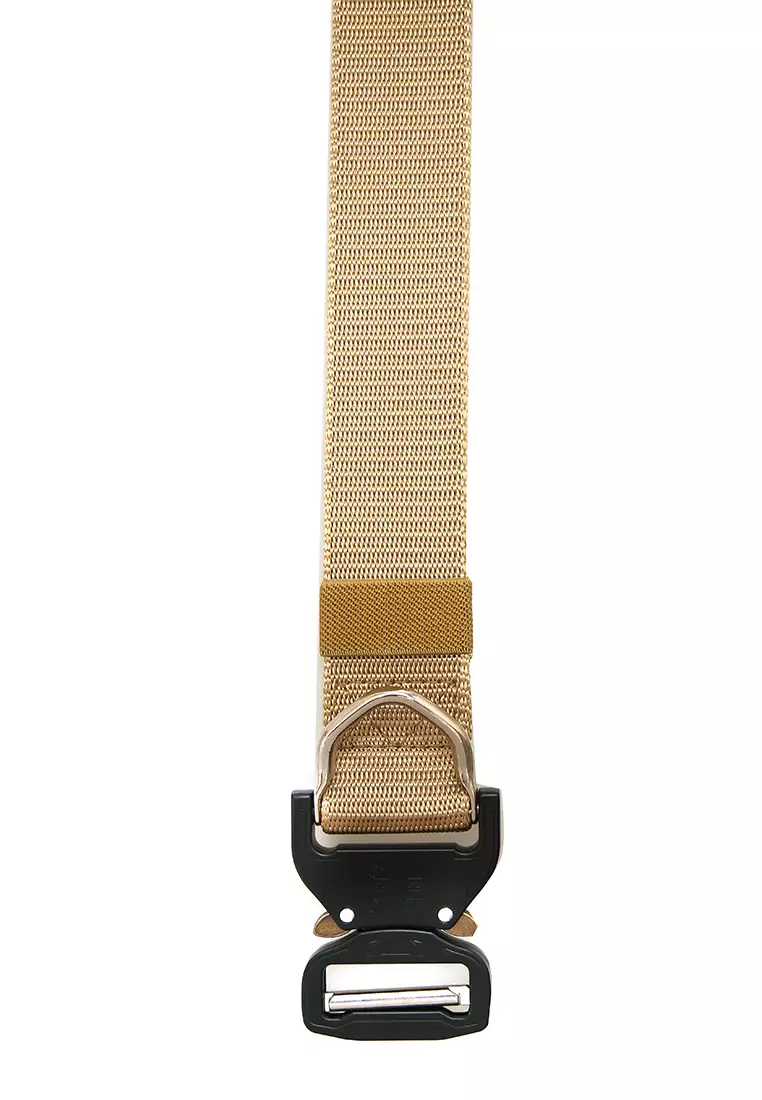 Ilo Aksesoris Fashion Pria Casual Belt Desain Simple Ikat Pinggang Material Canvas ORIGINAL - Cream