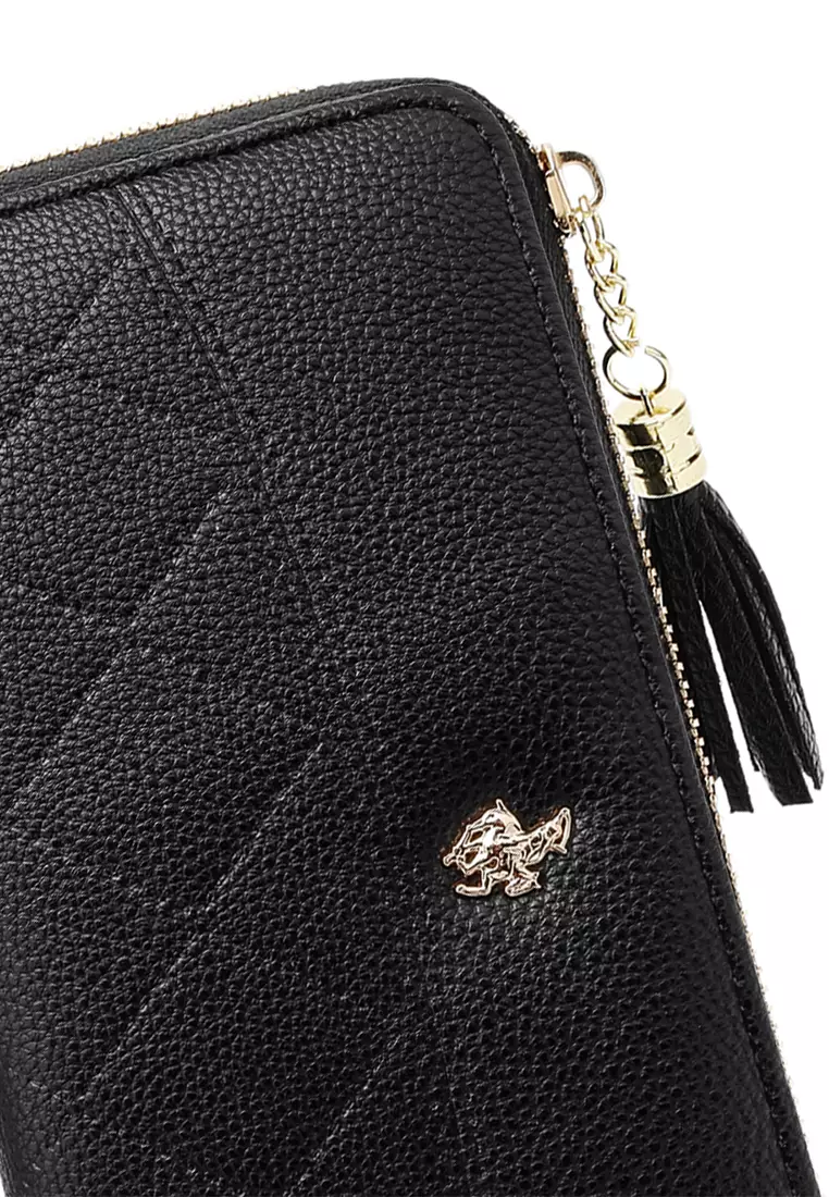 Women's Long Zipper Wallet (Dompet Panjang Ritsleting Wanita) - Hitam
