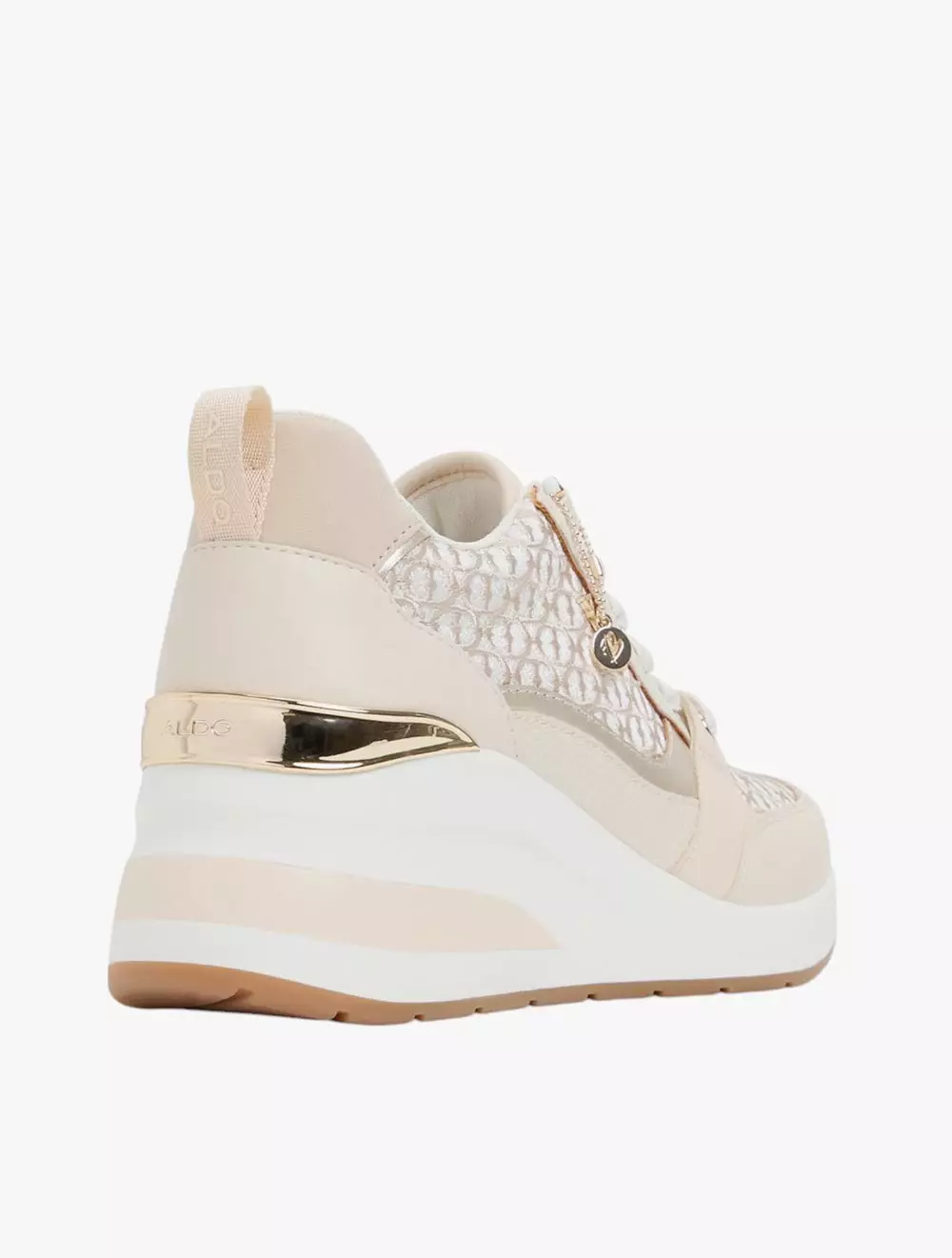 Aldo Caroteriel Wedge Sneakers - Cream Multi