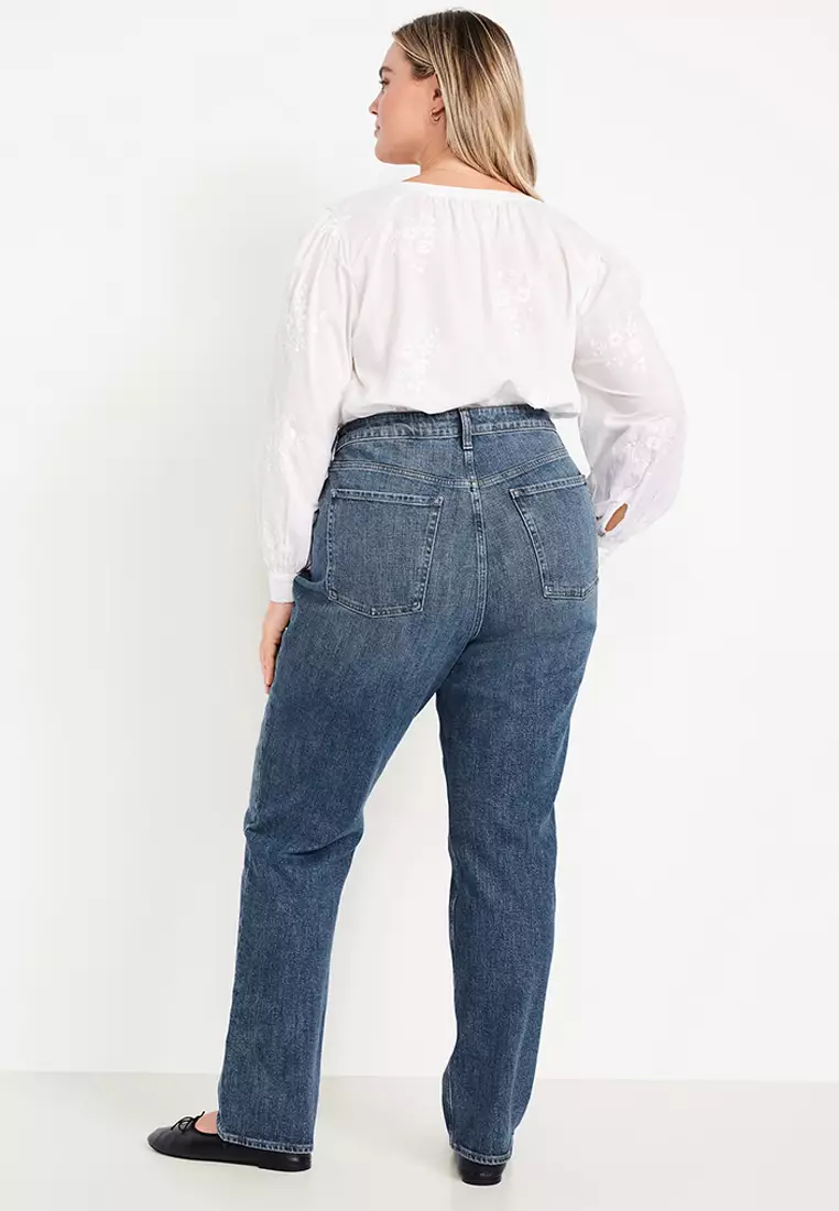 Extra High-Waisted Straight Jeans