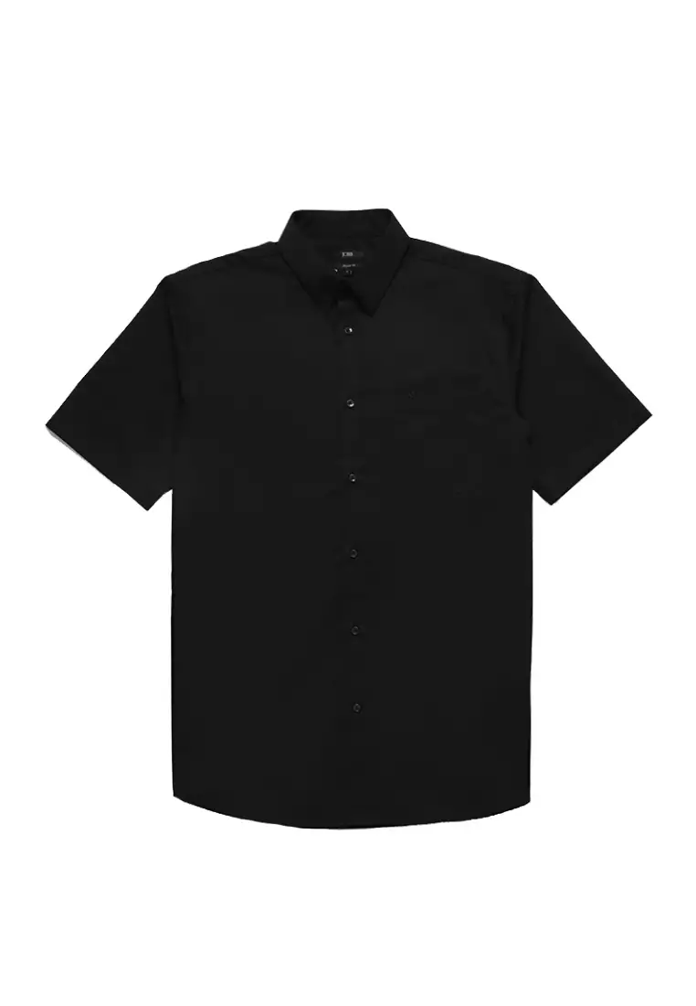 Jobb Geremy Kemeja Pria Lengan Pendek Regular Fit Hitam