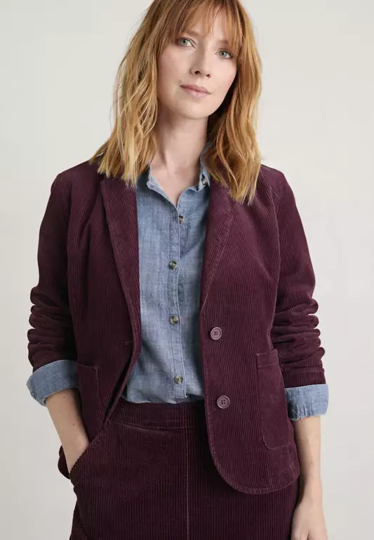 Seasalt Cornwall Heald Blazer Purple