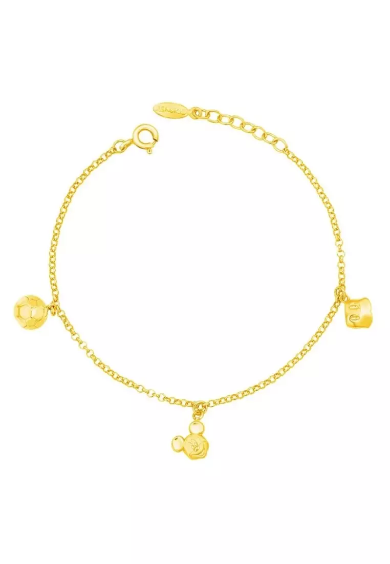 916/22k Yellow Classic Gold Bracelet - Poh Kong