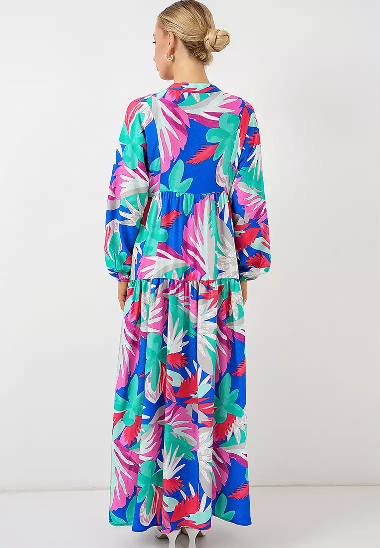 Modest Printed Maxi Dress