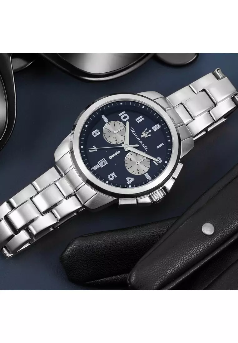 【網上獨家】瑪莎拉蒂 Successo  44mm 男士石英腕錶 R8873621029 Japan Movement