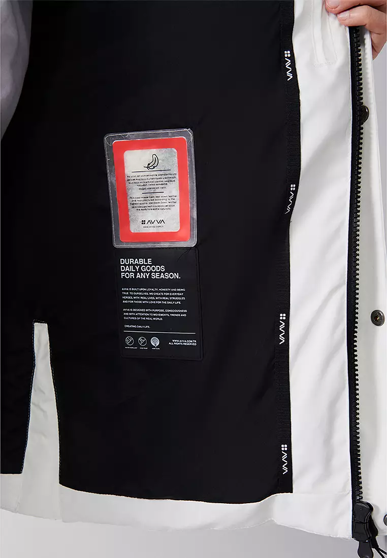 Puffer Jacket with Faux Fur Collar